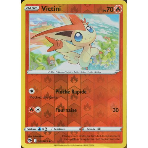 Carte Pokémon 007/073 Victini ? - Reverse Eb3.5 La Voie Du Maître Neuf Fr