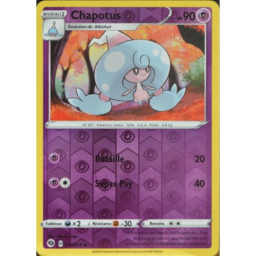 Carte Pokémon 019/073 Chapotus ? - Reverse Eb3.5 La Voie Du Maître Neuf Fr