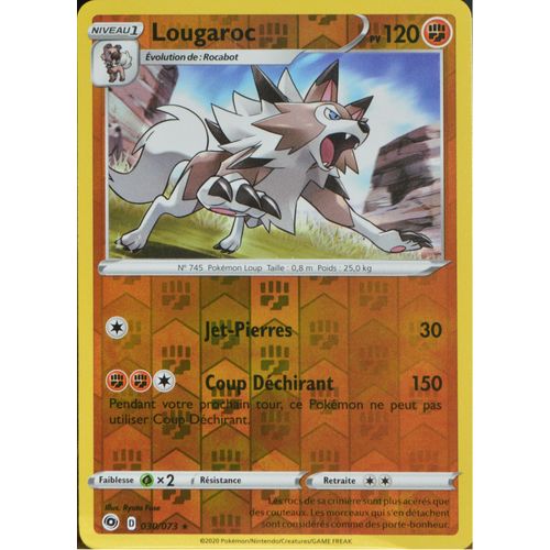 Carte Pokémon 030/073 Lougaroc ?H - Reverse Eb3.5 La Voie Du Maître Neuf Fr