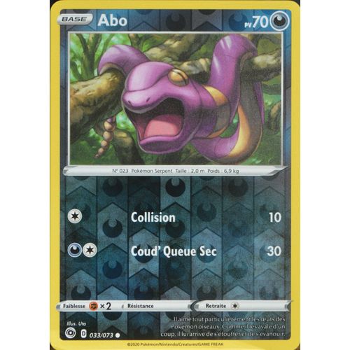 Carte Pokémon 033/073 Abo ? - Reverse Eb3.5 La Voie Du Maître Neuf Fr