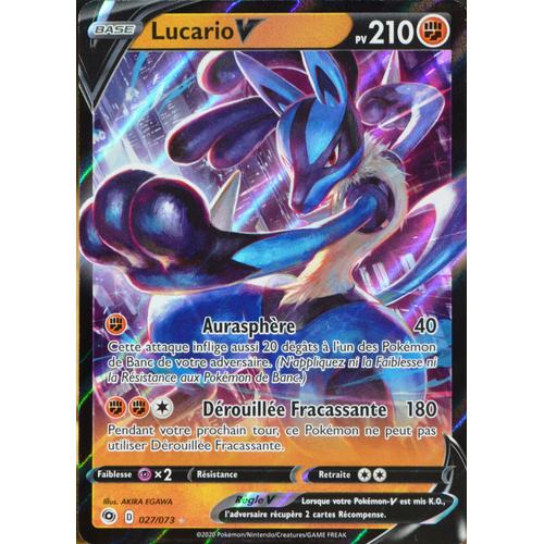 Carte Pokémon 027/073 Lucario V ? Eb3.5 La Voie Du Maître Neuf Fr