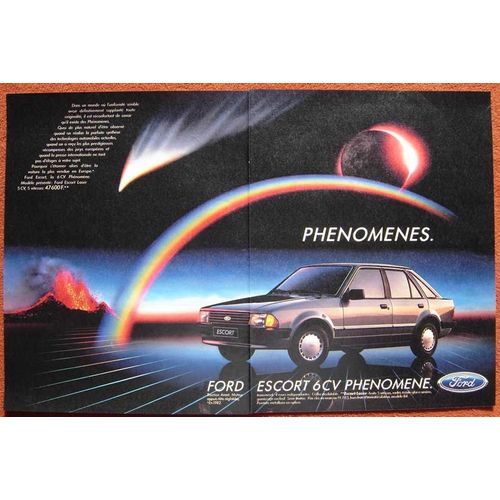 Publicité Papier - Voiture Ford Escort 6 Cv De 1983