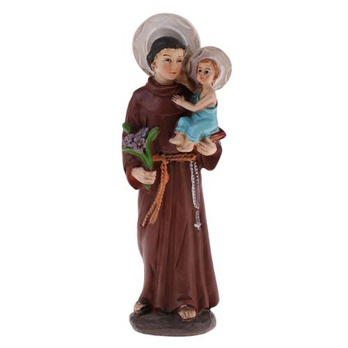 Figurine Miniature Resine Pretre Tient Un Saint Bebe Objet De Decoration Maison Rakuten