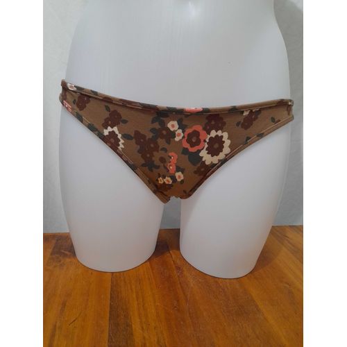 Chloe - Bas De Maillot De Bain Marron À Fleur