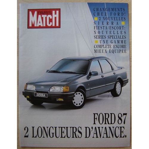 Publicité Papier - Voitures Ford Fiesta, Escort, Sierra, Scorpio, Transit De 1987