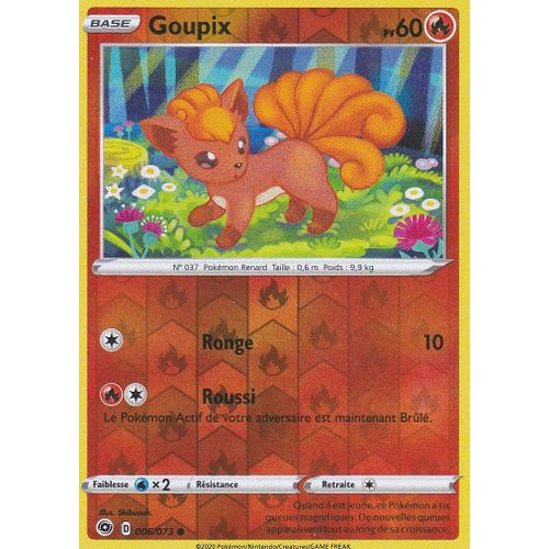 Carte Pokemon - Goupix - 006/073 - Reverse - Épée Et Bouclier 3,5 La Voie Du Maitre