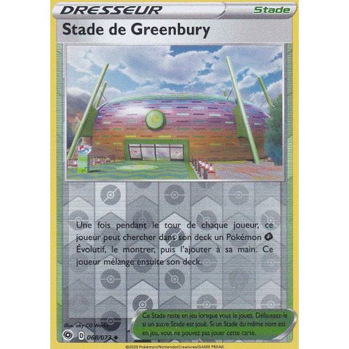 Carte Pokemon - Stade De Greenbury - 068/073 - Holo-Reverse - Épée Et Bouclier 3,5 La Voie Du Maitre
