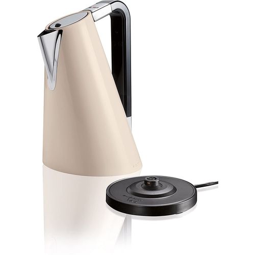 Bugatti, Vera Easy, Bouilloire Électrique Avec Filtre Anti-Calcaire Amovible, Capacité 1,75 Litres, 2180 W, Corps En Acier Inoxydable, Couleur Crème