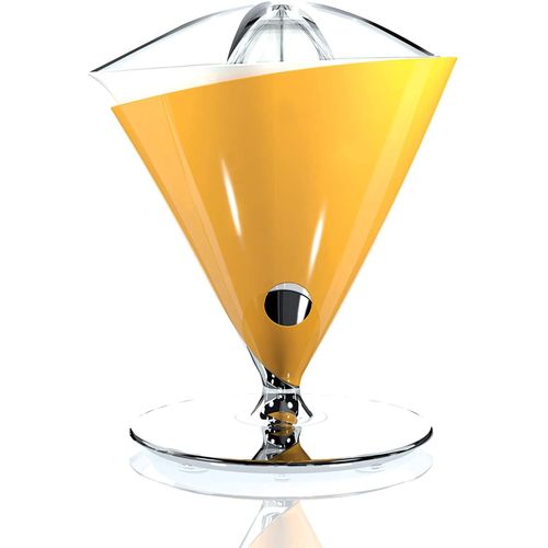 Bugatti, Vita, Presse-Agrumes Électrique Avec Carafe En Verre Trempé Soufflé Incluse, Capacité 0,6 Litre, Filtre En Acier Inoxydable, 80 W, Couleur Jaune