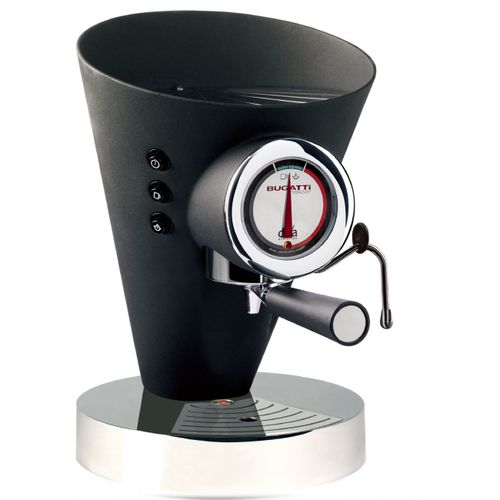 Bugatti, Diva Evolution, Machine À Café Expresso Et Cappuccino, Pour Café Moulu Et Dosettes, Fonction Vapeur Non-Stop, 15 Bar, 950 W, Capacité 0,8 Litre, Design Élégant, Couleur Noir