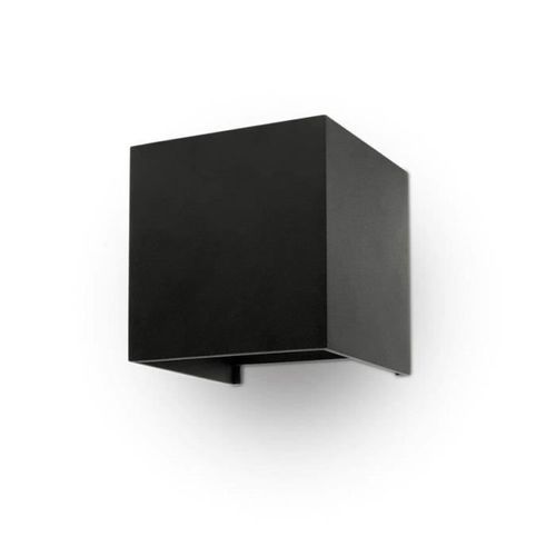 Applique Murale Luminaire 5w Up-Down Noir Carré Chaud 3000k 700lm V-Tac