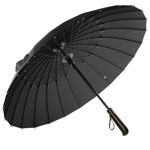 Parapluie Avec Manche En Bois - Noir