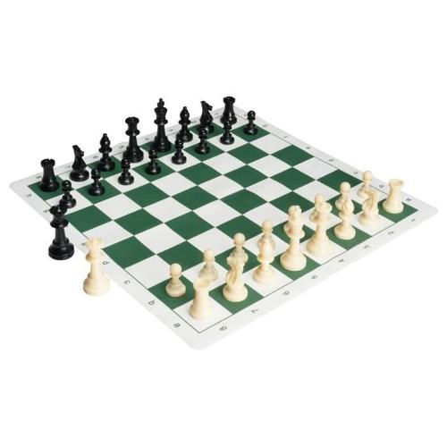 Jeu D'échecs-Vevor-Débutant50cmensemble D'échec Pliable Portable En Silicone-Pièces D'échecs Lestées En Plastique Sac De Rangement