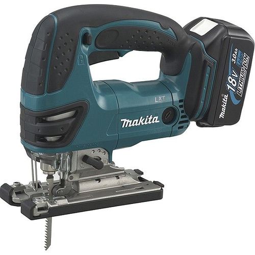 Scie sauteuse MAKITA 18 V Li-Ion + 2 batteries 3.0 Ah, chargeur, coffret et accessoires - DJV180RFJ