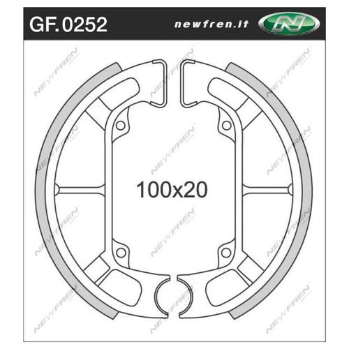 Newfren - Mâchoires De Frein 0252 Ar Typhoon 50 93-95