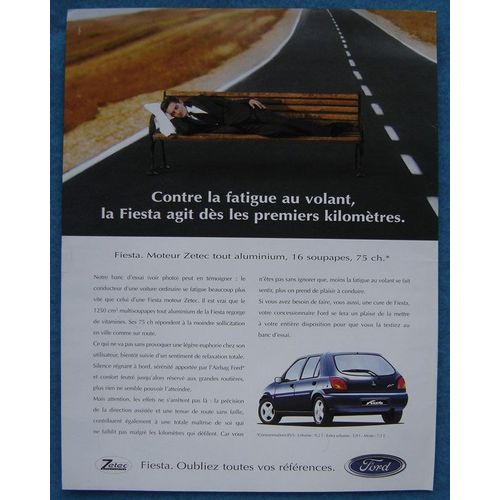 Publicité Papier - Voiture Ford Fiesta De 1997