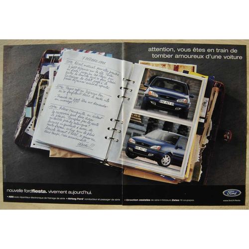 Publicité Papier - Voiture Ford Fiesta De 1999