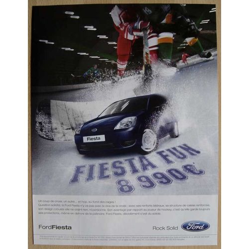 Publicité Papier - Voiture Ford Fiesta De 2005