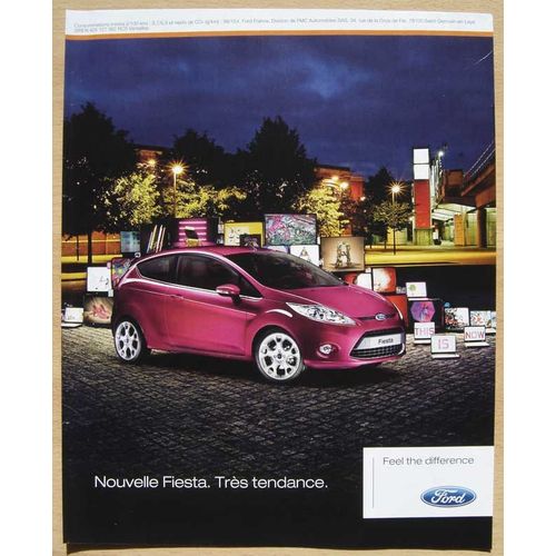 Publicité Papier - Voiture Ford Fiesta De 2008