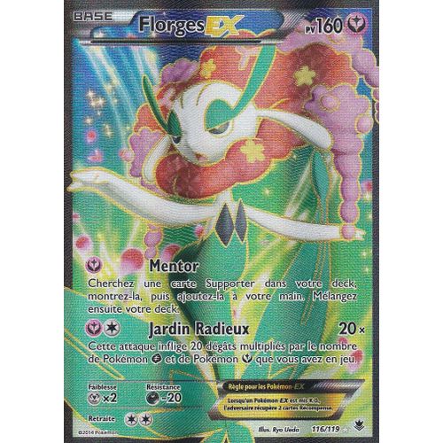 Carte Pokemon - Florges Ex - 116/119 - Ultra-Rare En Full Art - Xy4 Vigueur Spectrale