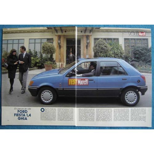 Publicité Papier - Voiture Ford Fiesta Ghia De 1989