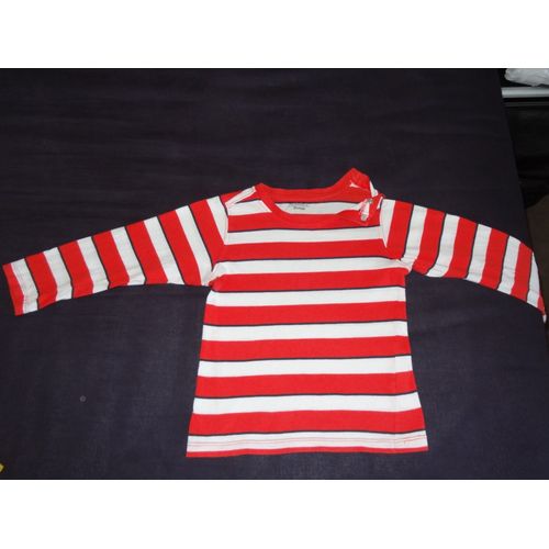 T-Shirt Rouge Et Blanc