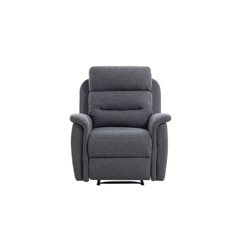 Fauteuil De Relaxation 1 Place En Tissu Gris Léon - Gris Foncé