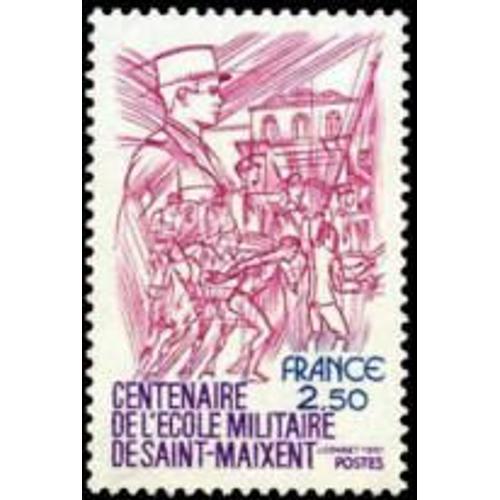 Centenaire De L'école Militaire De Saint Maixent Année 1981 N° 2140 Yvert Et Tellier Luxe