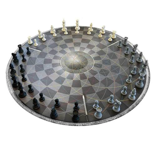 Échecs Pour Trois - Échiquier Rond