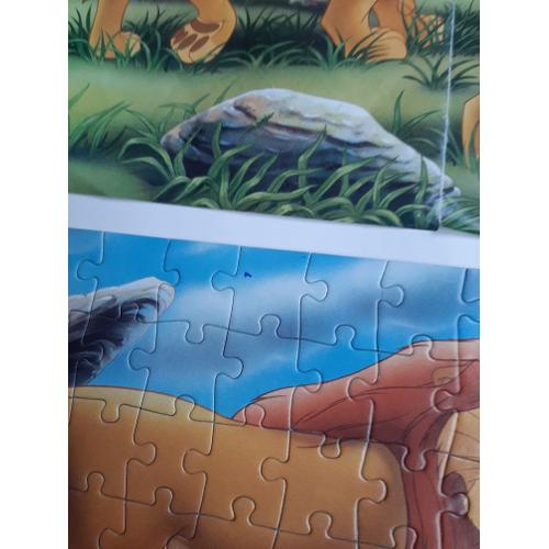 Puzzle Roi Lion de Nathan Vintage 100 pièces avec poster complet