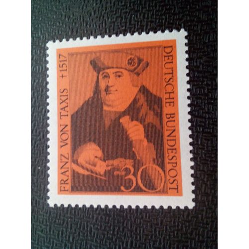 Timbre Allemagne / Rfa Yt 400 Franz Von Taxis (1459-1517), Fondateur Du Taxis Mail 1967 ( 0031004 )