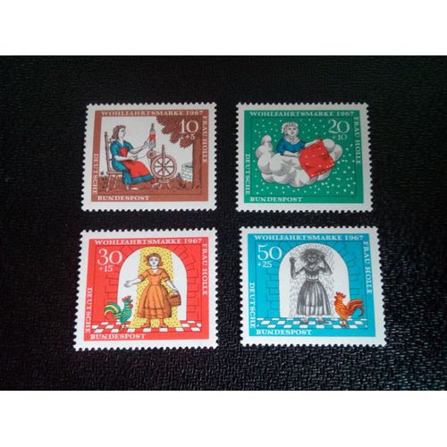 Timbre Allemagne / Rfa Yt 403 A 406 Séries: Contes De Grimm 1967 ( 0031004 )