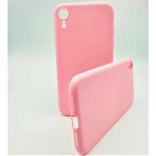 Coque Silicone Liquide Rose Pour Iphone Xr