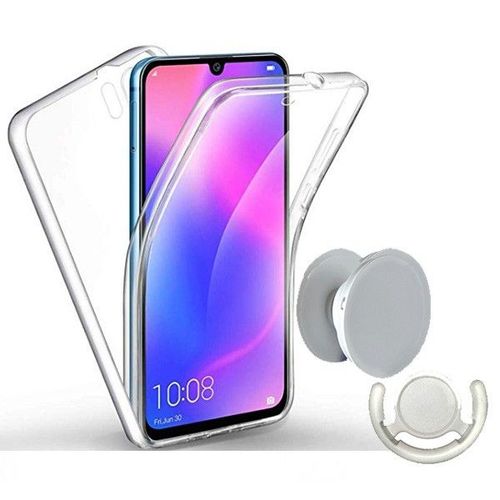 Kit Coque 3x1 360°Impact Protection + 1 Gripholder + 1 Support Gripholder Blanc Pour Xiaomi Redmi Note 7 Pro