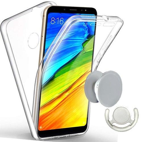 Kit Coque 3x1 360°Impact Protection + 1 Gripholder + 1 Support Gripholder Blanc Pour Xiaomi Redmi 6 / 6a