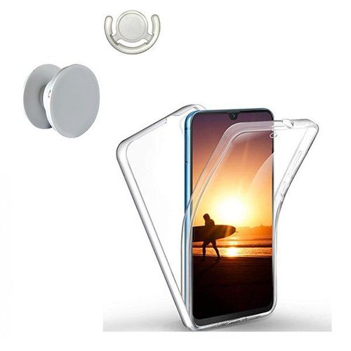 Kit Coque 3x1 360° Anti Choc + 1 Gripholder + 1 Support Gripholder Blanc Pour Xiaomi Mi 9 Lite