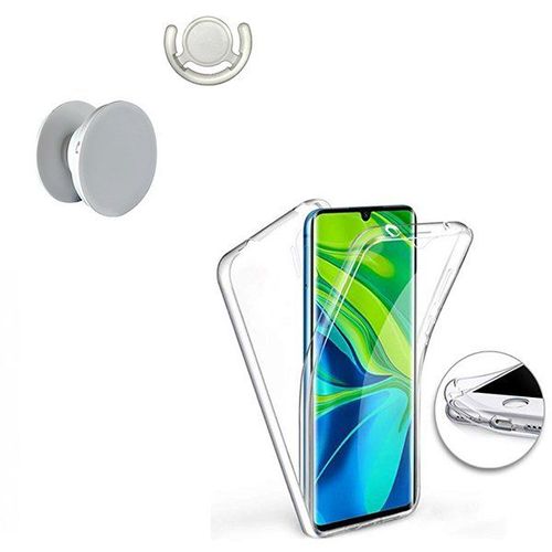 Kit Coque 3x1 360° Anti Choc + 1 Gripholder + 1 Support Gripholder Blanc Pour Xiaomi Mi Note 10