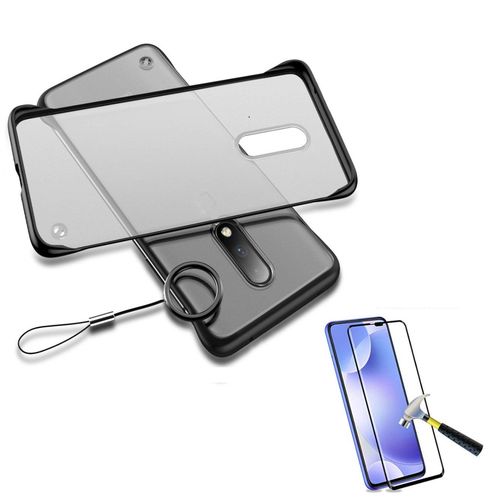 Kit De Verre Trempé 5d Full Cover + Coque Sans Bordures Pour Xiaomi Redmi Note 8