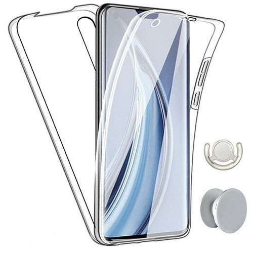 Kit Coque 3x1 360° Anti Choc + 1 Gripholder + 1 Support Gripholder Blanc Pour Huawei P40 Lite E