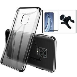 Kit Verre Trempé 5d Full + Coque Slimarmor + Support Magnétique Renforcé Pour Voiture Pour Xiaomi Mi 10 5g - Noir