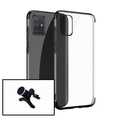 Kit Support Magnétique Renforcé Pour Voiture + Coque Slimarmor Pour Huawei P Smart 2020 - Noir