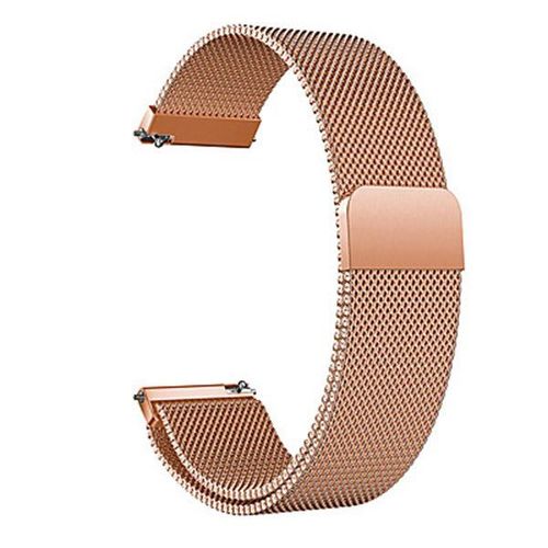 Bracelet Milanese Loop Fermoir Magnétique Pour Samsung Gear 2 (Sm-R380) - Rose