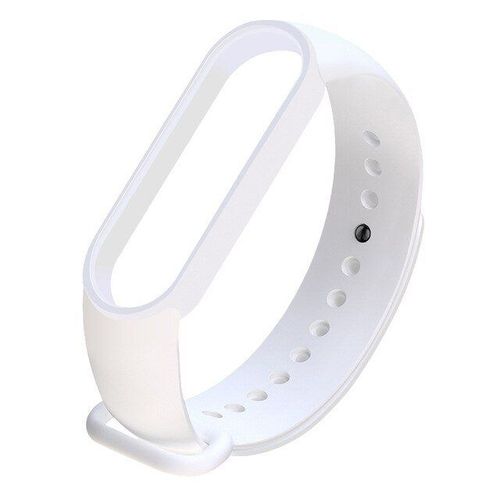 Bracelet Smoothsilicone - Xiaomi Mi Band 5 - Blanc