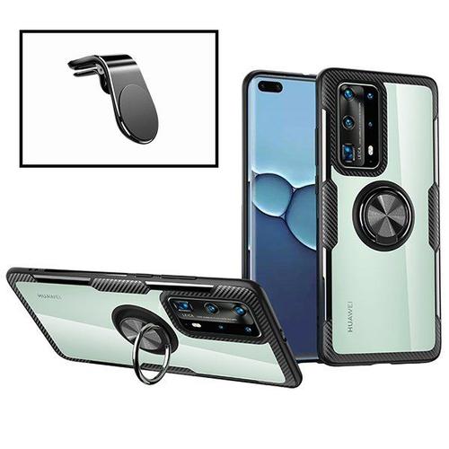 Kit Support Magnétique L Pour Voiture + Coque 3x1 Clear Armor Pour Huawei Nova 7i