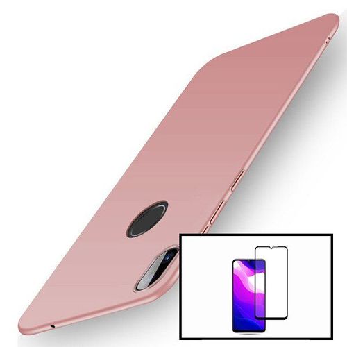 Kit Verre Trempé 5d Full + Coque Mince Et Rigide Pour Samsung Galaxy A20e - Rose