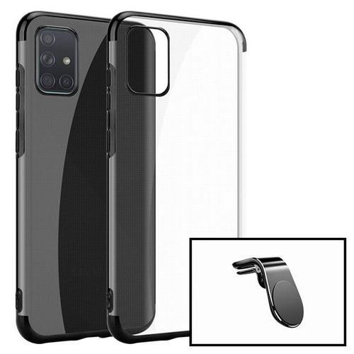 Kit Support Magnétique L Pour Voiture + Coque Slimarmor Pour Samsung Galaxy A41 - Noir