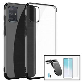 Kit Verre Trempé Nano Incurvé Uv + Coque Slimarmor + Support Magnétique L Pour Voiture Pour Xiaomi Mi 10 5g - Noir