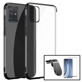 Kit Verre Trempé 5d Full + Coque Slimarmor + Support Magnétique L Pour Voiture Pour Xiaomi Mi 10 Ultra - Noir