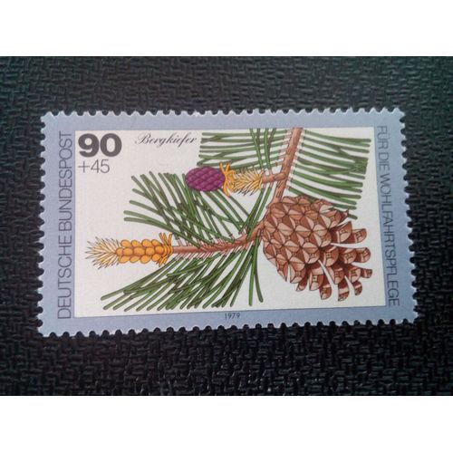 Timbre Allemagne / Rfa Yt 873 Pin De Montagne 1979 ( 0031004 )