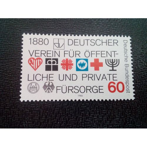 Timbre Allemagne / Rfa Yt 887 Emblèmes Des Membres De L'association 1980 ( 0031004 )